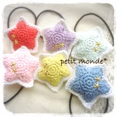 【handmade】STAR⭐︎ヘアゴム