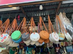 新品 BALLY ラタン 円型 クロスバック 2点 (オレンジ ブラック) まとめ