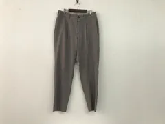 本物ジュンレッドJUNREDナイロンイージーストレッチ光沢ドレスサマースラックスパンツメンズサーフアメカジワークミリタリーストリートスケータースーツモードドレスゴルフバイカー茶ブラウンL