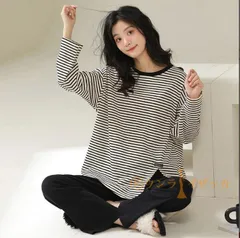 送料無料 パジャマ レディース 春秋 長袖 ルームウェア お揃い 上下セット ルームウェア アップ オシャレ 上品 部屋着