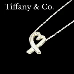 ティファニー ネックレス ラビングハート シルバー 925 箱付 正規品 [管理番号:T-21] Tiffany & Co. Loving Heart Necklace Silver Used Authentic