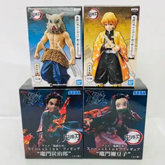 まとめ 鬼滅の刃 プライズ フィギュア 4体 セット 未使用 / 絆ノ装 Xross Link 竈門炭治郎 禰豆子 嘴平伊ノ助 我妻善逸 SP スペシャル