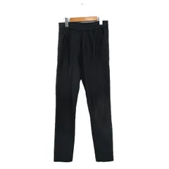 グリーンレーベルリラクシング ユナイテッドアローズ green label relaxing イージーパンツ センタープレス コットン ストライプ 38 ネイビー 紺 /KT32