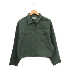 マウジー MOUSSY ミリタリージャケット 胸ポケット コットン シンプル F カーキ /KT24