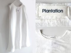 極美品 プランテーション 24ss 楊柳 ノースリーブワンピース 