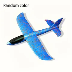 【選べる5色！軽量・安全EVA製】手投げフォーム飛行機 ループ＆ストレートフライト対応 屋外アクロバットモデル ロケットプレーン お子様向けおもちゃ【ブルー】