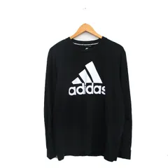 アディダス adidas 国内正規品 Tシャツ カットソー 長袖 ロンT コットン ロゴ X0 ブラック 黒 /KT15