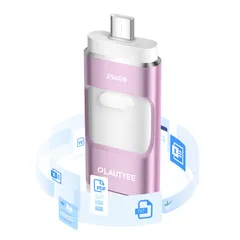 「専用アプリ必要なし」４in1 USBメモリ 256GB 高速 Phone usbメモリー スライド式 iOS/Type-C/USB/Micro USB フラッシュメモリ 大容量 写真保存 usb スマホ データ バックアップ Phone/Pad/P ...