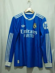 adidas アディダス レアル・マドリード 25/26 長袖 サード レプリカ ユニフォーム 8 VALVERDE 品質タグ無 サイズS ブルー メンズ トップス