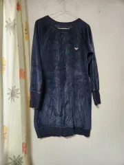 エンポリオアルマーニ ベルベット ロング Tシャツ ワンピース 95(M)