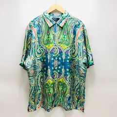 【現状渡し品】Polo by Ralph Lauren ポロバイラルフローレン CALDWELL コールドウェル 90'S オープンカラーシャツ ペイズリー カジュアルシャツ 半袖 トップス 【146-250807-hn-01-fur】