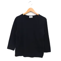 ハートマーケット HEART MARKET ハート刺繍 Tシャツ 丸首 半端袖 無地 コットン 綿 F ブラック 黒 /FT1