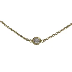 TIFFANY ティファニー ブレスレット バイザヤード K18YG Au750 イエローゴールド 0.9g ダイヤ レディース ジュエリー 【中古】 12602K232