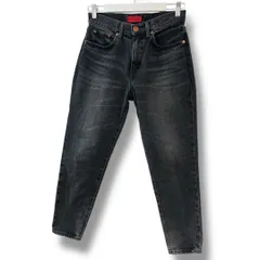 RED CARD レッドカード ハイライズデニム サイズ25 ブラック 黒 NO 11415 made in Japan 日本製 コットン 綿100% ダメージ加工 Gパン ジーンズ レディース ゴーゴー古着マルイ草加店3374