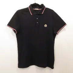 【姫路東店】 中古 MONCLER | モンクレール ポロシャツ MAGLIA POLO MANICA CORTA E10918345600 国内正規品 ネイビー サイズ：S 【108】