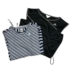 C426  2点セット アディダス スポーツウェア Tシャツ タンクトップ M相当