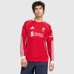 【送料無料・匿名配送】adidas アディダス リヴァプール 25/26 ホーム シャツ 赤 ストロベリーレッド 長袖 レプリカユニフォーム レプリカシャツ ロンT 新品 正規品