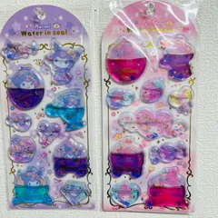 サンリオ ウォーターインシール クロミ マイメロディ 2枚セット 立体 水入りシール 新品