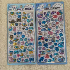 硬め　硬いシール　ぷっくりシール　ぷくぷくシール　キラキラ　平成　レトロ