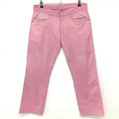 ダンスウィズドラゴン パンツ ピンク 後ろ太腿スカル刺しゅう  メンズ 3(L) ゴルフウェア Dance With Dragon