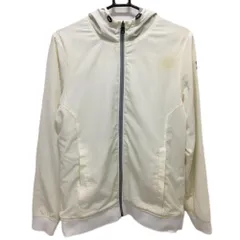 アンダーアーマー ジャケットブルゾン アイボリー×グレー 袖ロゴ 裏地微起毛 メンズ LG/G/G ゴルフウェア UNDER ARMOUR