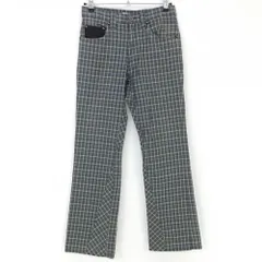 オークリー パンツ モスグリーン×白 チェック柄 総柄 メンズ 30 ゴルフウェア Oakley