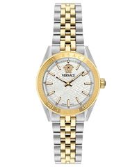 Free Shipping: Versace Women's VCode Two-Tone Stainless Steel Bracelet Watch, 36mm
