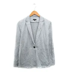 インディヴィ INDIVI テーラードジャケット ブレザー シンプル 38 グレー 灰 /KT5