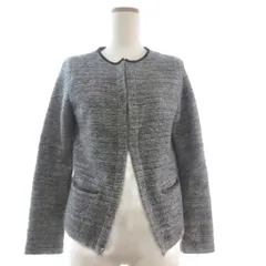 グリーンレーベルリラクシング ユナイテッドアローズ green label relaxing ツイードジャケット 長袖 グレー 40 ■GY35