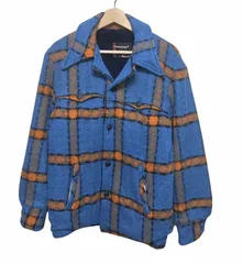 60s USA製 TOWNCRAFT PENNYS 裏ボア ウールチェックジャケット