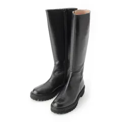 CORSO ROMA 9 コルソローマ ノーヴェ レザー ロング ブーツ シューズ ブラック 36【中古】