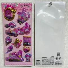 サンリオ マイメロディ キラキラカプセルシール 立体シール ラメ入り 新品 正規品　１枚
