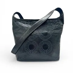 COACH コーチ ショルダーバッグ 斜め掛け パテント エナメル レザー ネイビー 17033 肩掛け シグネチャー クロスボディ オプアートコレクション Op Artレディース メンズ 【ブランドギャラリー千林店】