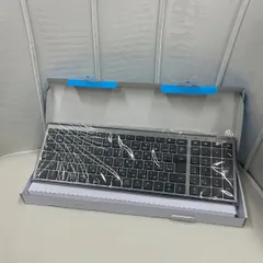 新品未使用 iClever IC-BK22 ブラック×シルバー ワイヤレスキーボード テンキー付き Bluetooth 充電式 薄型 静音