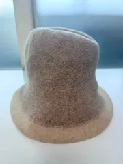 ベージュ バケットハット 帽子