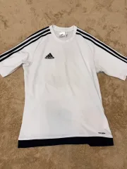 アディダス 白 3本線 半袖 Tシャツ Climalite
