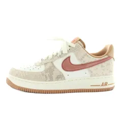 ナイキ NIKE エアフォース1 ロー ピンクスネークスキン Air Force 1 Low Pink Snakeskin スニーカー レザー ローカット US8.5 26.5㎝ 白 ホワイト ピンク HF2898-100 /XZ ■GY18