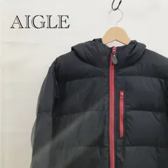 AIGLE エーグル ZBH015A ダウンジャケット ナイロン L ネイビー レッド  メンズ ファッション _232023のサムネイル