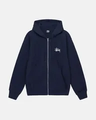 ステューシー STUSSY BASIC ZIP HOOD スウェット パーカー  フーディ　ジップ　ジップパーカー　裏起毛