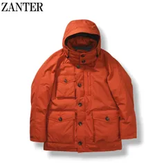 【極美品】 【最強防寒】 ザンター ジャパン ZANTER JAPAN DOWN PARKA WP-H 800 FP フード付き ダウンジャケット マウンテンパーカー アウトドア タウンユース 南極観測隊 M オレンジ メンズのサムネイル