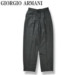 80s90s GIORGIO ARMANI黒タグ 2タック スラックス 美品】 80s90s GIORGIO ARMANI黒タグ 2タック スラックス - メルカリ