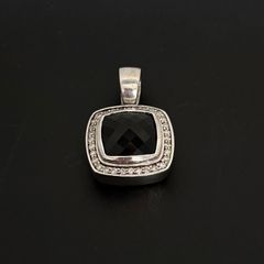 美品 ジャスティンデイビス オニキス ネックレス ペンダントトップ M 