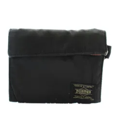ポーター PORTER 吉田カバン タンカー TANKER 財布 二つ折り ナイロン ロゴ 黒 ブラック /XZ ■GY11