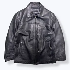2000s BANANA REPUBLIC Double Zip Leather Jacket 【M】 2000年代 バナリパ バナナリパブリック シングル レザー ジャケット ダブルジップ 本革 古着 ヴィンテージ