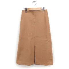 デプレ DES PRES トゥモローランド タイトスカート ロング スリット カシミヤ混 ウール 起毛 34 ベージュ /FT48