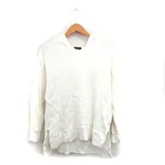 シップス SHIPS ワッフル生地 プルオーバー パーカー コットン シンプル アイボリー 白 /KT6