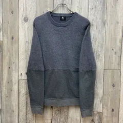 PS PAUL SMITH ピーエス ポールスミス グレー ニット セーター 切り替え スウェット スエット トレーナー メンズ XL サイズ