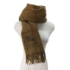 バーバリー BURBERRY ウール100 大判 チェック ストール メンズ  70cm/125cmのサムネイル