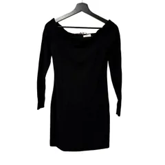  Tibi ティビ オフショルダー ロングスリーブ ミニワンピース ブラック US2 2100000119073【MN20】のサムネイル