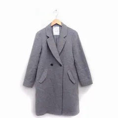 ヘザー Heather コート チェスター ロング ダブル ウール M グレー 灰 /KT6のサムネイル